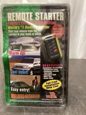 BULLDOG SECURITY Arrancador Remoto Automático Entrada Sin Llave y Liberación del Troncal RS102 Nuevo Foto 1 de 3