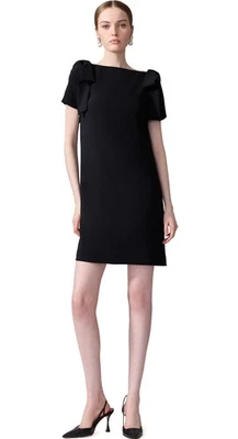 NWOT Carolina Herrera Bow Detail Bateau Neck Shift Dress With Pockets Size 10  - Image 1 of 4