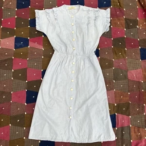 1940s Baby Blue Summer Dress *As-Is* Size S/XS Arnold Constable - Picture 1 of 10