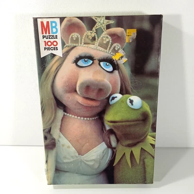 Rompecabezas Miss Piggy & Kermit 100 piezas The Muppet Movie 1979 SELLADO Foto 1 de 4
