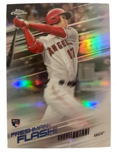 2018 Topps Chrome Refractor Shohei Ohtani Rookie Card Freshman Flash FF-1 - Picture 1 of 2