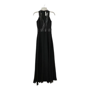Kleid The Population Delani schwarz Pailletten Krepp Kleid Damen S LBD Whimsigoth - Bild 1 von 12