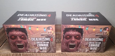 2 Dead Rising 4 XBox One Capcom 2016 Limited Edition Zombie Coffee Cup Mug Mugs - Image 1 of 4