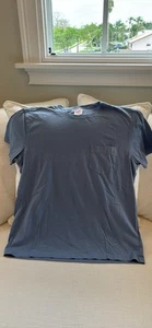 Brooks Brothers Blue Tshirt Supina Cotton Men’s Medium - Picture 1 of 8