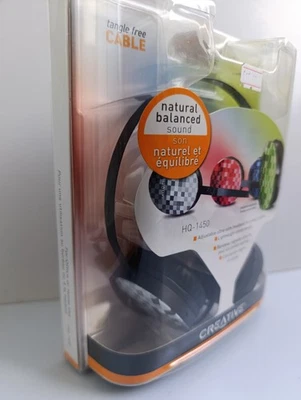 Creative HQ-1450 On Ear Wired Headphones NEW - Image 1 of 4
