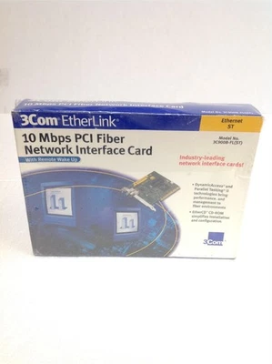 NEW 3Com Etherlink XL 3C900B-FL ST 10 Mbps Pci Fiber Network Interface Card - Image 1 of 4