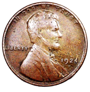 1924-D Lincoln Wheat Pennies....  Nice Detailed Coins...  10-22-14 - Picture 1 of 3