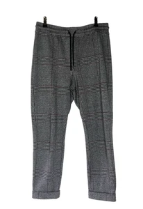 M&S Collection Trousers Women's Size 12R Brown Check - HS/14 - Picture 1 of 4