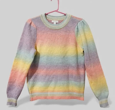 Suéter Charter Club Pastel Arco Iris Hada Coqueta Brillante Kidcore Juniors L Nuevo con Etiquetas Foto 1 de 4