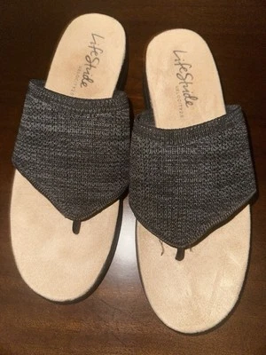 Сандалии-стринги 9 Вт LIVESRIDE POOLSIDE черные ширина 9 - Изображение 1 из 4