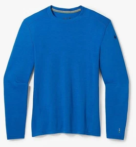 SmartWool Men’s Merino 250 Classic Thermal Base Layer Top LS Shirt Sz. M Blue - Picture 1 of 3