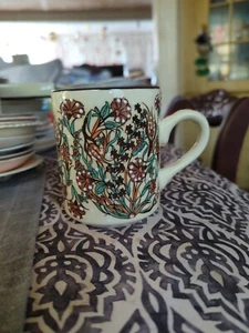 Nakkas Ceramic Turkish Mug Decorative Handpainted Coffee Cup Vintage - Picture 1 of 11