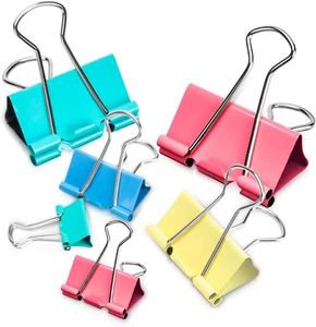 Binder Clips - Assorted Sizes 100 Count, X Large, Large, Medium, Small, Mini Pap - Picture 1 of 12
