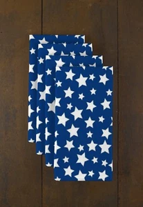 Blue Stars 18" x 18" Napkins 1 Dozen - Picture 1 of 1
