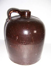 ANTIGUA JARRA DE GRES MARRÓN DE COLECCIÓN DE 2 GALONES - Imagen 1 de 1