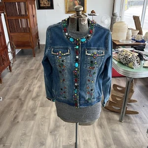 Berek Vintage Dark Blue Denim Jacket Size Medium - Picture 1 of 9