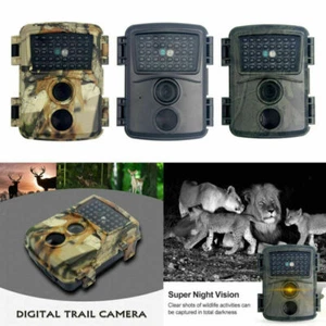 PR600 Trail Camera 12MP 1080P HD Hunting Game Cam Waterproof Night Vision - Picture 1 of 33