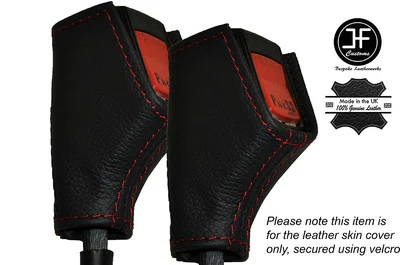 Rote Naht 2X Vorne Sicherheitsgurt Leder Skin Bezüge Für Aston Martin AMV8 - Bild 1 von 3