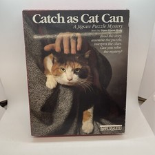 UPC 023332001057 product image for Catch as Cat Can 1988 Jigsaw Puzzle Mystery Diana Dixon Healy Made in USA | upcitemdb.com