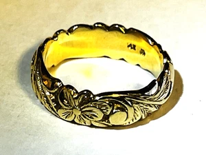 Maui Divers 14K massiver Gelbgold PLUMERIA Blume Ring…Größe 8 - Bild 1 von 16