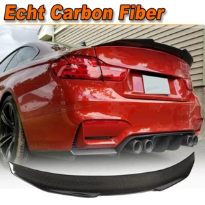 Alerón de carbono borde de demolición alerón trasero ala labio para BMW M4 F82 Coupé 2014-19 - Imagen 1 de 11