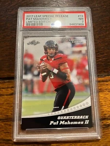 2017 Leaf Special Release Limited Edition Patrick Mahomes #13 PSA 7 Rookie - Picture 1 of 2
