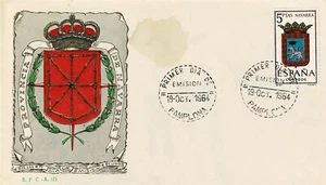 SPAIN - FIRST DAY COVER 1963 - PAMPLOMA ARMS - W 706 - Picture 1 of 1