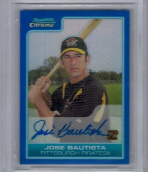 2006 Bowman Chrome Jose Bautista Blue Refractor Prospect Auto #'ed 122/150 - Image 1 of 1