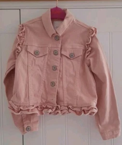 Girls NEXT Pink Denim Jacket Age 6 Years - Picture 1 of 2