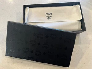 MCM Large Zip-Around Black Visetos Zippy Long Wallet Unisex W/ Dustbag & Box - Picture 1 of 13