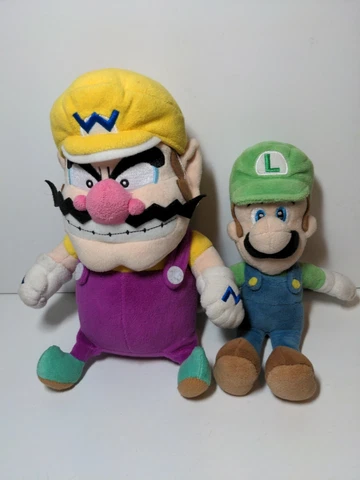 Super Mario Wario 10" Plush Stuffed  Toy and Luigi Cover