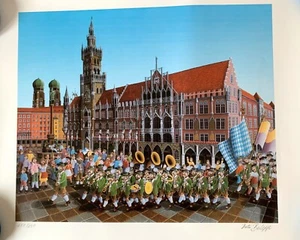 Rarität Dieter Berlepp „Di Musi kimmt“ limitiert + signiert München Lithografie - Bild 1 von 7