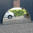 Vintage Antique Demilune Tailors Outfitters Mirror Industrial Wall Shop Xxcm