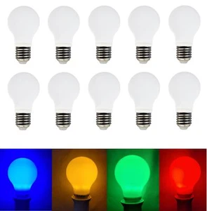 Lampadina LED Lampada A Incandescenza Set 5x Blu 5x Rosso 5x Verde 5x Giallo E27 3W 3 Watt - Foto 1 di 7