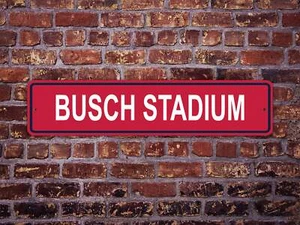 Letrero de calle Busch Stadium St. Louis Cardinals Baseball Road - Imagen 1 de 6