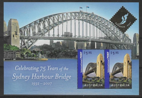 AUSTRALIA 2007 BANGKOK 2007 STAMP EXHIBITION M/SHEET MNH. SG. MS2857b. (7267) Cover