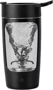 ✨ Electric Shaker Bottle 22oz Tritan BPA-Free USB Recharge 7000RPM Protein Black - Picture 1 of 9
