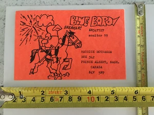 QSL Postcard Amateur Radio Prince Albert Saskatchewan Canada - Picture 1 of 2