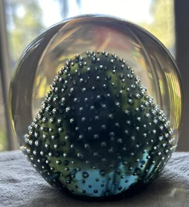 Signed Holmegaard Smoky Bullicante Paperweight - Picture 1 of 8