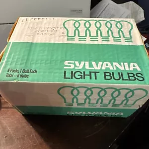 6 Pack Vintage Sylvania 30 Watt 120V R20 Inside Frost Reflector Light Bulbs NOS - Picture 1 of 5