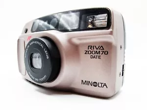 Minolta RIVA Zoom 70 Date 35-70mm Point & Shoot 35mm Film Camera TESTED JAPAN - Picture 1 of 9
