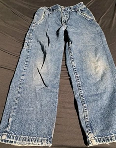 Rugged Wrangler Hero Carpenter Blue Jeans Boy's Size 7 Regular - Picture 1 of 9