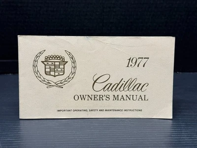 1977 Cadillac Owners Manual Deville Eldorado Fleetwood - Изображение 1 из 4