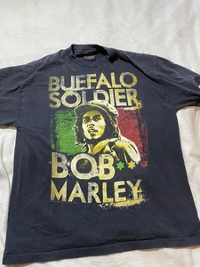 Bob Marley Buffalo Soldier Zion Rootswear Herren XL schwarz 100% Baumwolle T-Shirt - Bild 1 von 6