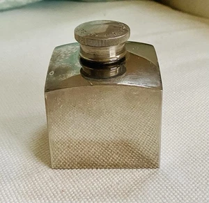 Vintage Abercrombie & Fitch Co. Metall Waffenkoffer Ölflasche quadratisch 2,5" - Bild 1 von 6