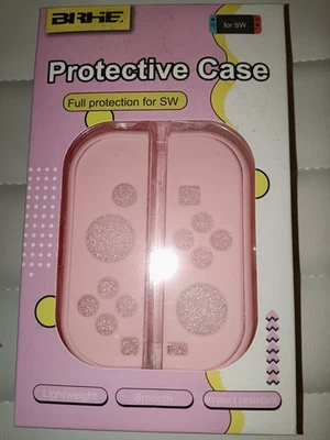 Nintendo Switch Protection Case Pink Plus Thumb Grips - Image 1 of 4
