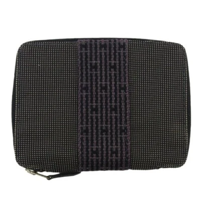 Cubierta para cuaderno HERMES usada línea Yale gris negro plata damas usada Foto 1 de 4