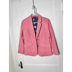 Talbots Light Pink Aberdeen Wool Blend Tea Cup Lined Blazer Jacket Women's 6P - Picture 1 of 8