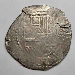 1613-1616 Cob 8 Reales Potosí Bolivia Ensayador Q Fecha Temprana Edición Bonito *K703 - Imagen 1 de 6