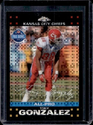 2007 Topps Chrome Tony Gonzalez Xfractors #TC48 Chiefs - Imagem 1 de 2